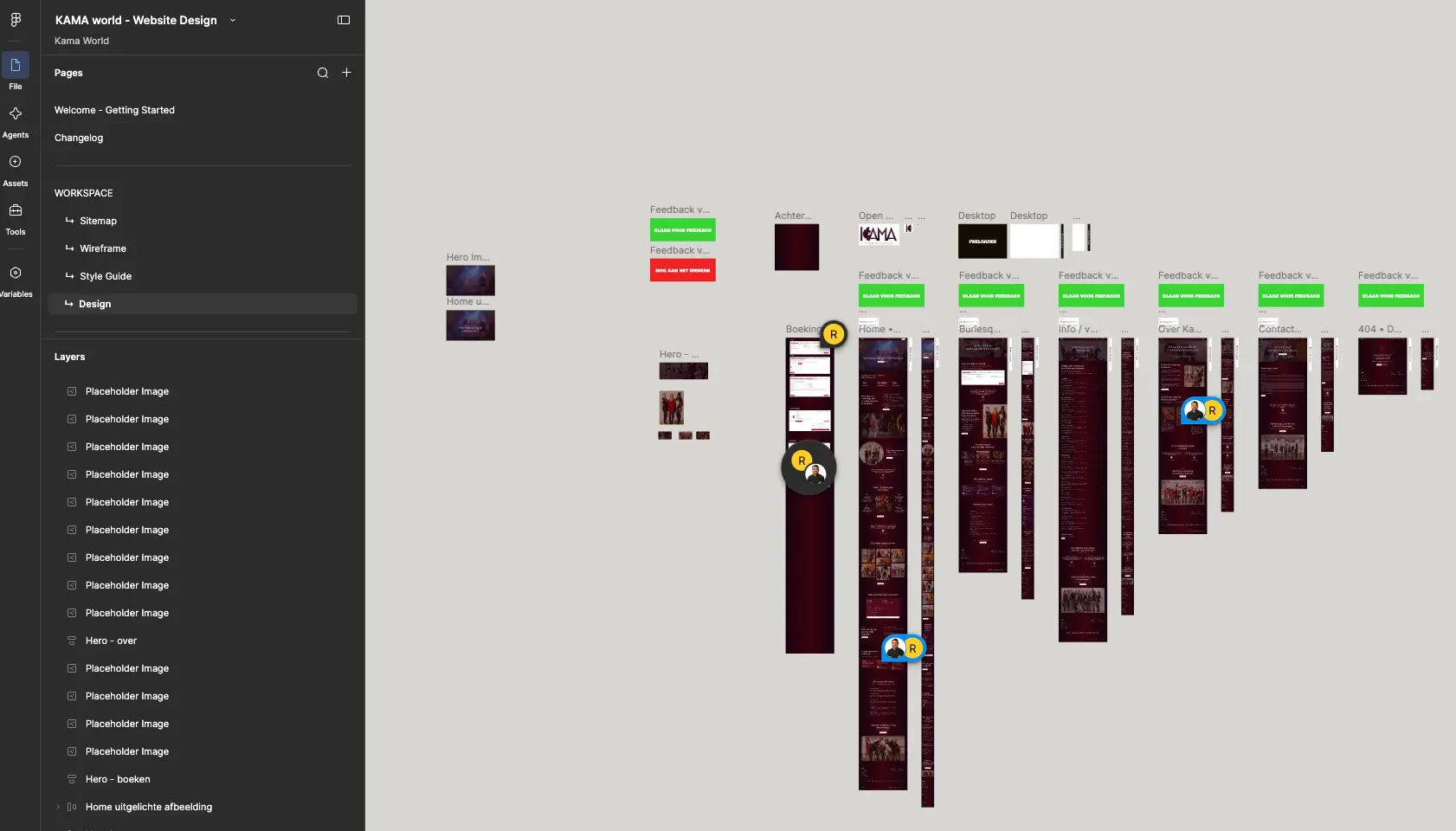 Wireframes en ontwerp in Figma
