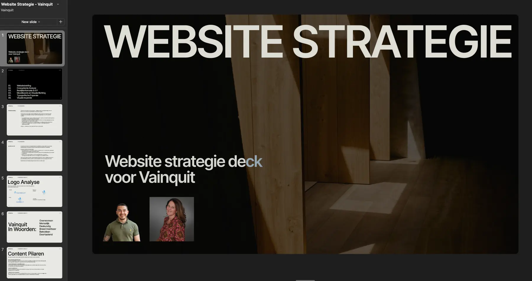 Pagina uit een strategiedocument